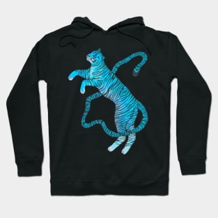 Big blue tiger cat Hoodie